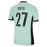 Chelsea Cup Third Vapor Match Shirt 2023-24 with Gusto 27 printing - Kit Captain