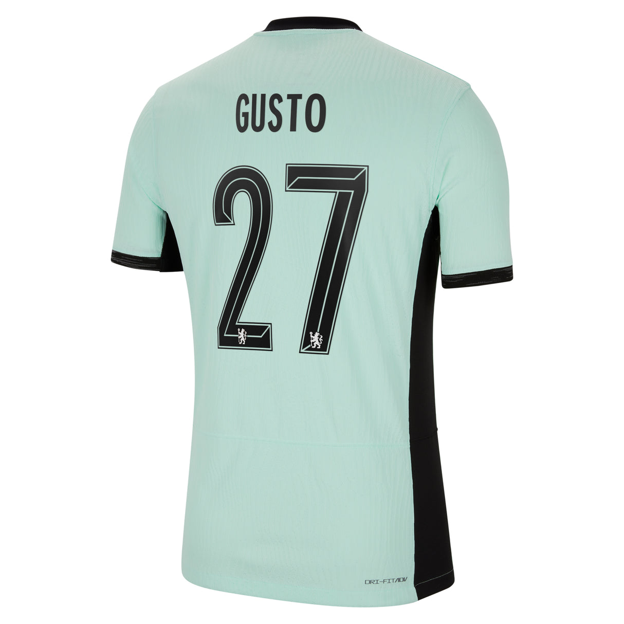 Chelsea Cup Nike Third Vapor Match Shirt 2023-24 with Gusto 27 printing