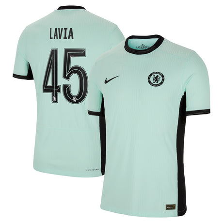 Chelsea Cup Third Vapor Match Shirt 2023-24 with Lavia 45 printing - Kit Captain