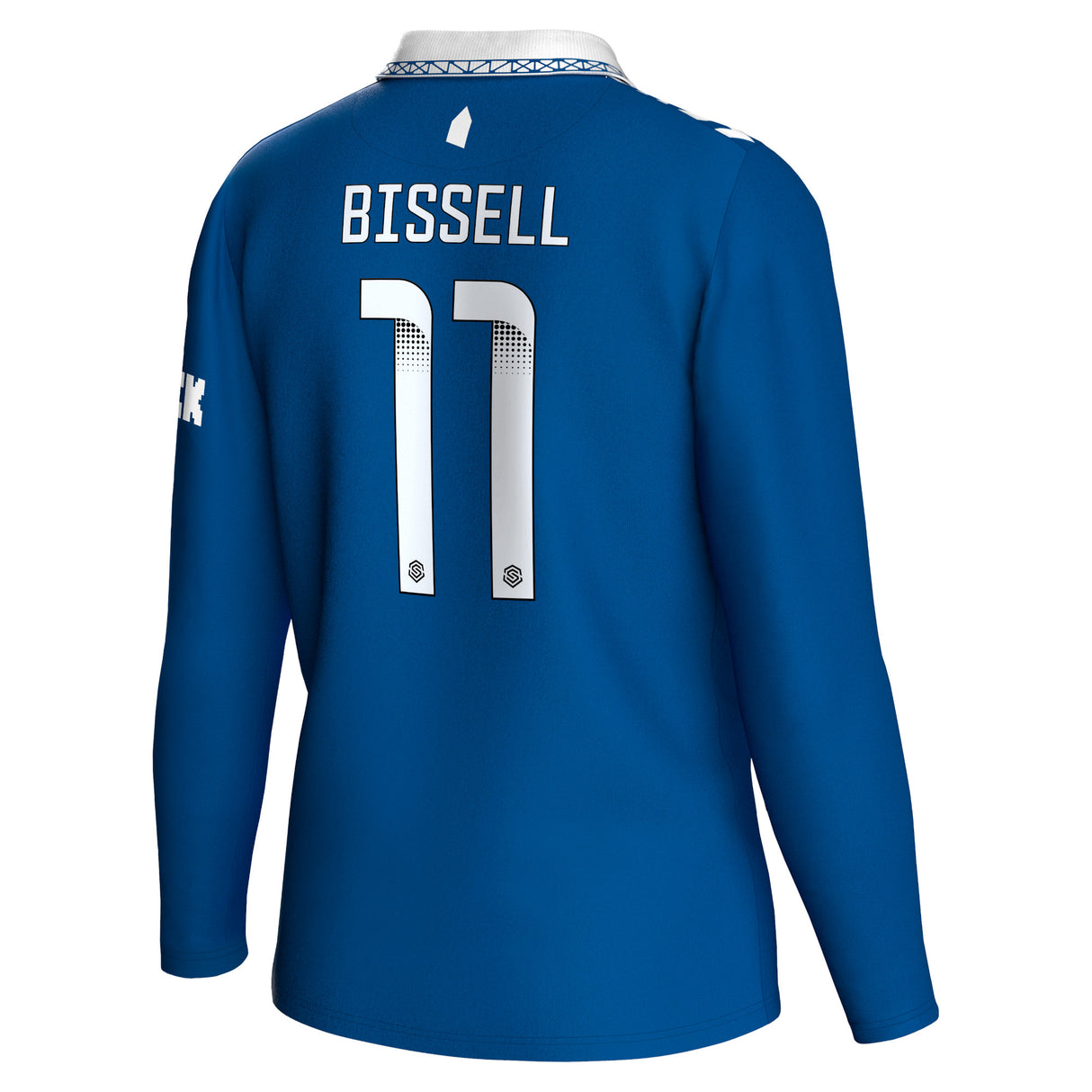 Everton WSL Hummel Home Shirt 2023-24 - Long Sleeve - Kids - With Bissell 11 Printing - Kit Captain