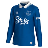 Everton WSL Hummel Home Shirt 2023-24 - Long Sleeve - With Piemonte 18 Printing - Kit Captain