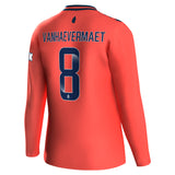 Everton WSL Hummel Away Shirt 2023-24 - Long Sleeve -  Vanhaevermaet 8 printing - Kit Captain