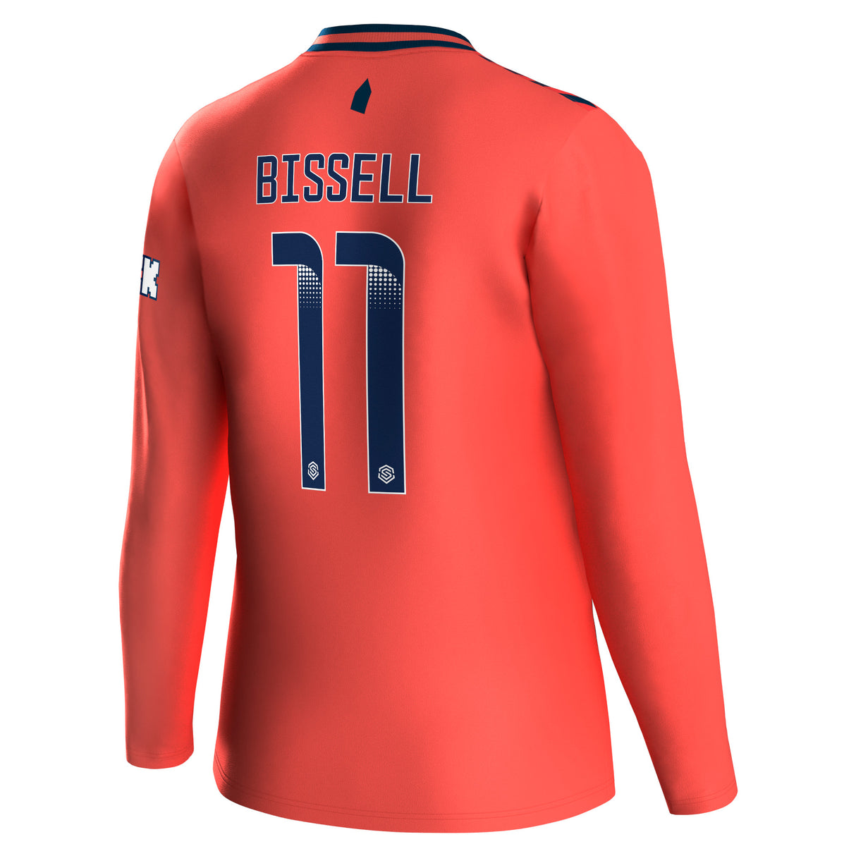 Everton WSL Hummel Away Shirt 2023-24 - Long Sleeve - Kids - With Bissell 11 Printing - Kit Captain