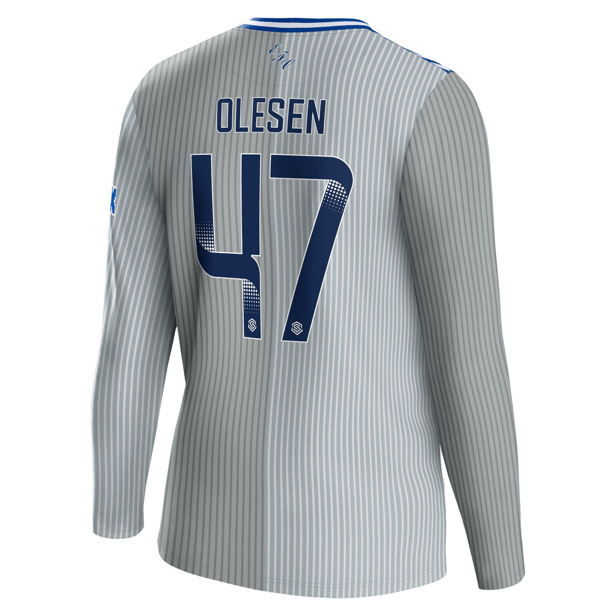 Everton WSL Hummel Third Shirt 2023-24 - Long Sleeve with Olesen 47 printing - Kit Captain