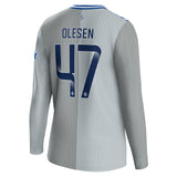 Everton WSL Hummel Third Shirt 2023-24 - Long Sleeve - Kids with Olesen 47 printing - Kit Captain