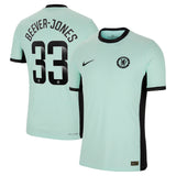 Chelsea WSL Third Vapor Match Shirt 2023-24 with Beever-Jones 33 printing - Kit Captain