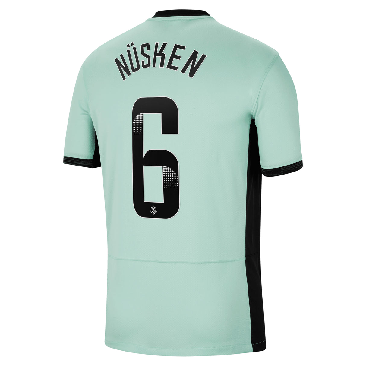 Chelsea WSL Third Stadium Shirt 2023-24 with Nüsken 6 printing - Kit Captain