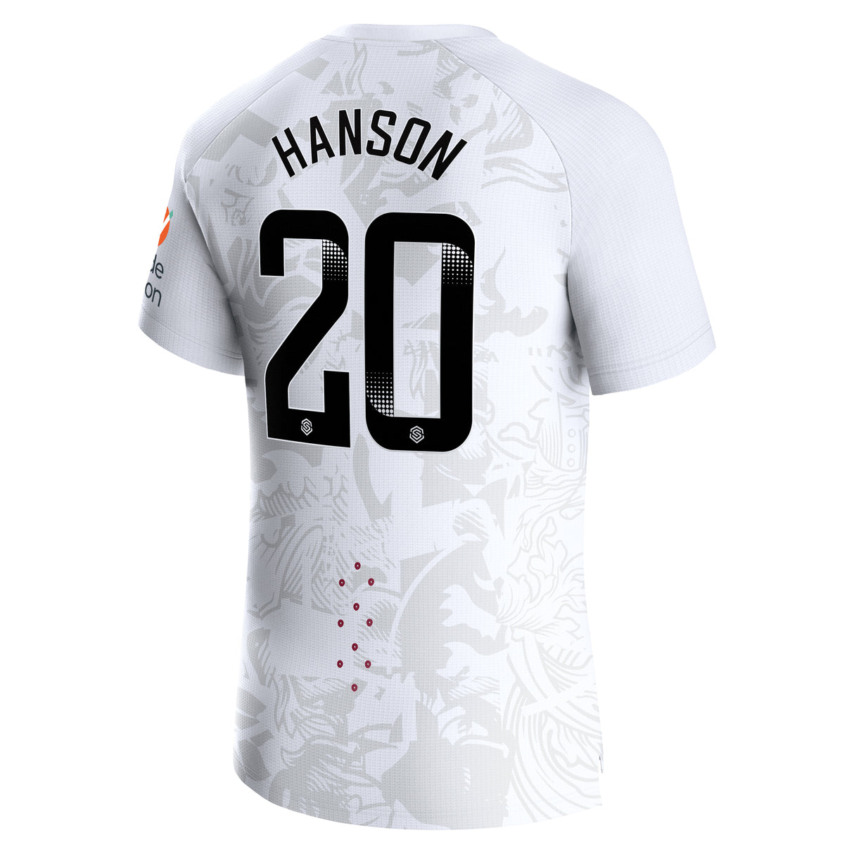 Aston Villa WSL Castore Away Pro Shirt 2023-24 with Hanson 20 printing - Kit Captain