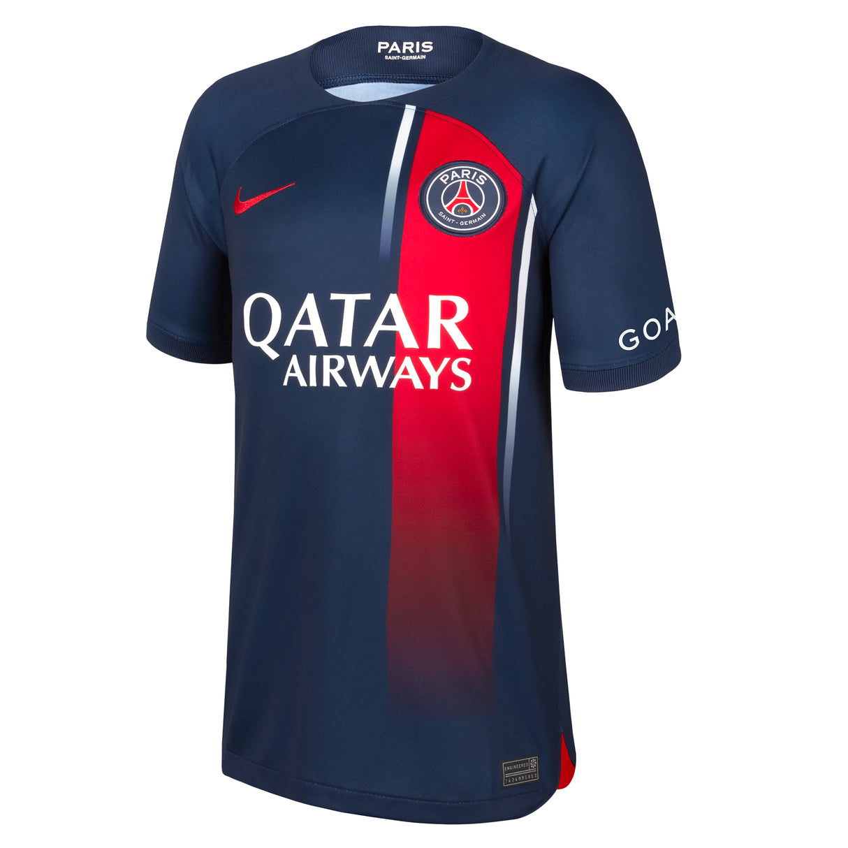 PSG Home Stadium Shirt 2023-24 - Kids with Champions League printing Hakimi 2 - Kit Captain
