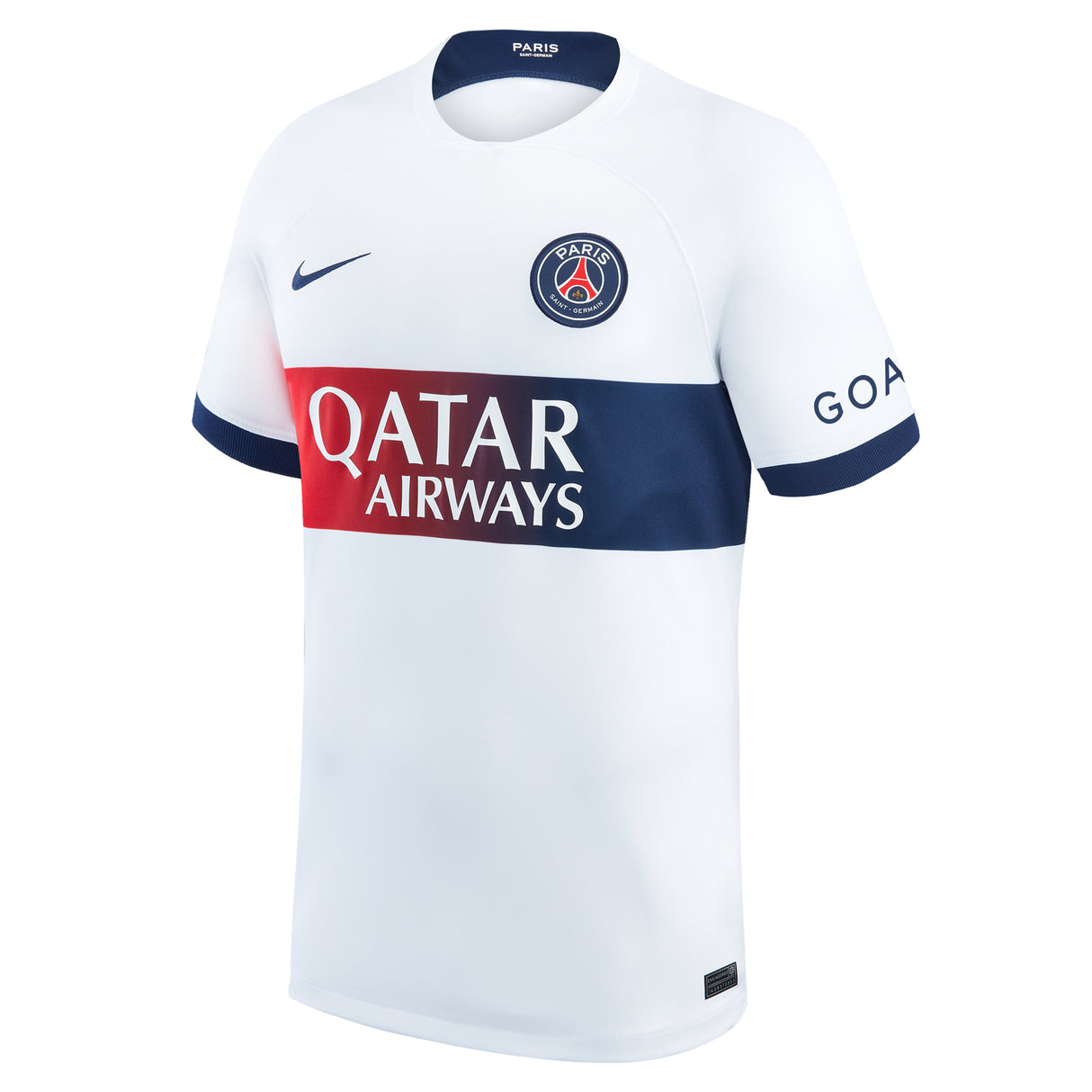 Paris Saint-Germain Nike Away Stadium Shirt 2023-24 with Champions League printing O.Dembélé 10 - Kit Captain