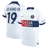 Paris Saint-Germain Nike Away Stadium Shirt 2023-24 with Champions League printing Lee Kang In  19 - Kit Captain