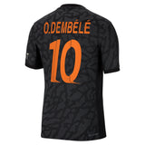 PSG x Jordan Third Dri-FIT ADV Match Shirt 2023-24 with Champions League printing O.Dembélé 10 - Kit Captain