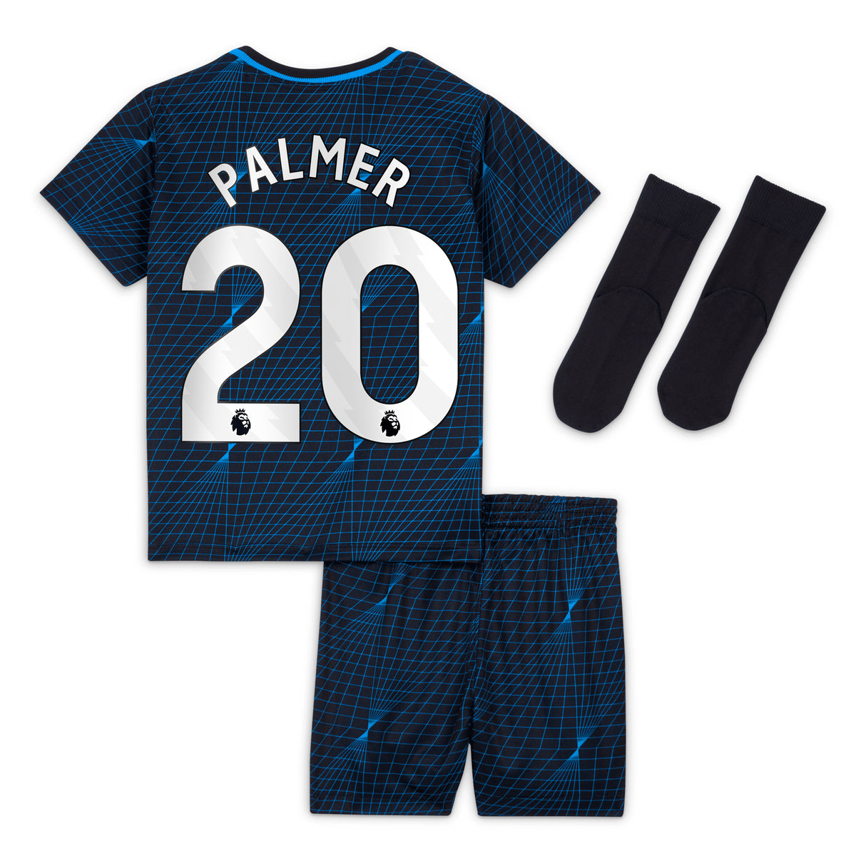 Chelsea Nike Away Stadium Kit 2023-24 - Infants - Cole Palmer 20 - Kit Captain