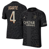PSG x Jordan Third Dri-FIT ADV Match Shirt 2023-24 with Ugarte 4 printing - Kit Captain