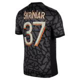 PSG x Jordan Third Stadium Shirt 2023-24 with Škriniar 37 printing - Kit Captain