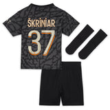 PSG x Jordan Third Stadium Kit 2023-24 - Infant with Škriniar 37 printing - Kit Captain