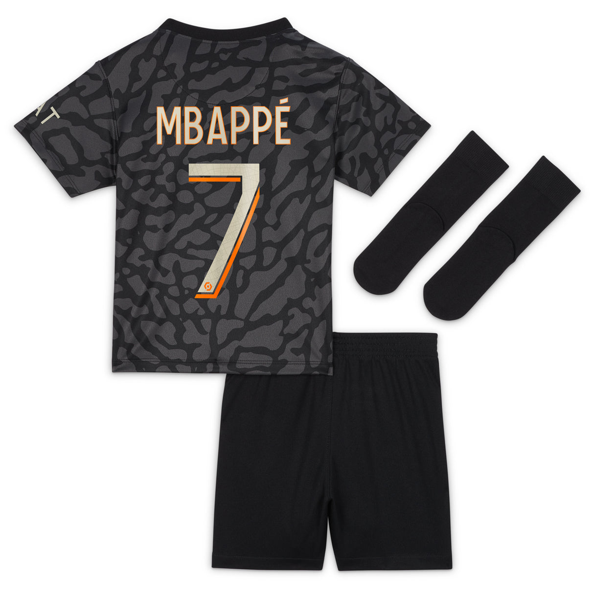 PSG x Jordan Third Stadium Kit 2023-24 - Infant with Mbappé  7 printing - Kit Captain