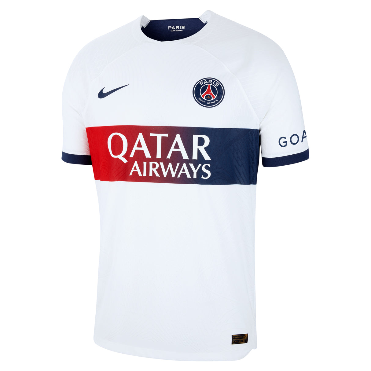 Paris Saint-Germain Nike Away Dri Fit Adv Match Shirt 2023-24 with Kolo Muani 23 printing - Kit Captain