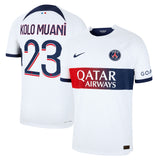 Paris Saint-Germain Nike Away Dri Fit Adv Match Shirt 2023-24 with Kolo Muani 23 printing - Kit Captain