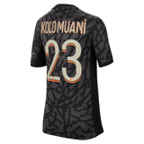 PSG x Jordan Third Stadium Shirt 2023-24 - Kids with Kolo Muani 23 printing - Kit Captain