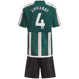 Manchester United EPL Away Mini Kit 2023-24 with Amrabat 4 printing - Kit Captain