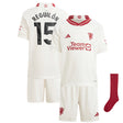 Manchester United EPL Third Mini Kit 2023-24 with Reguilón 15 printing - Kit Captain