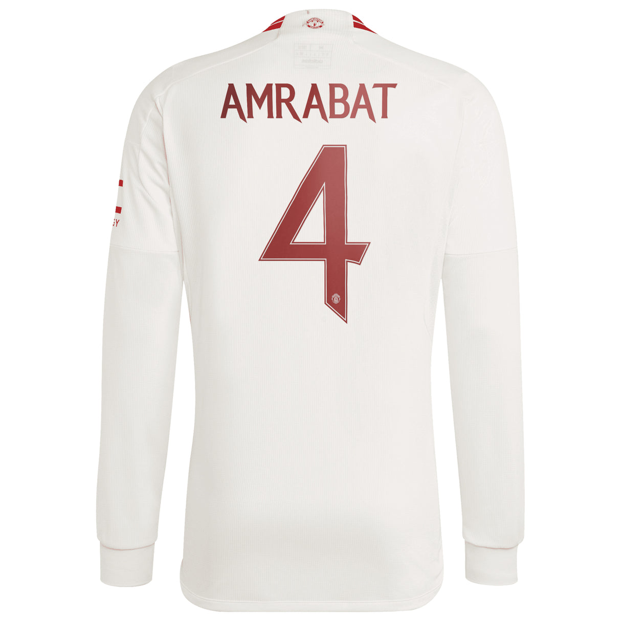 Manchester United Cup Third Shirt 2023-24 - Long sleeve with Amrabat 4 printing - Kit Captain