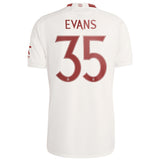 Manchester United Cup Third Shirt 2023-24 with Evans 35 printing - Kit Captain