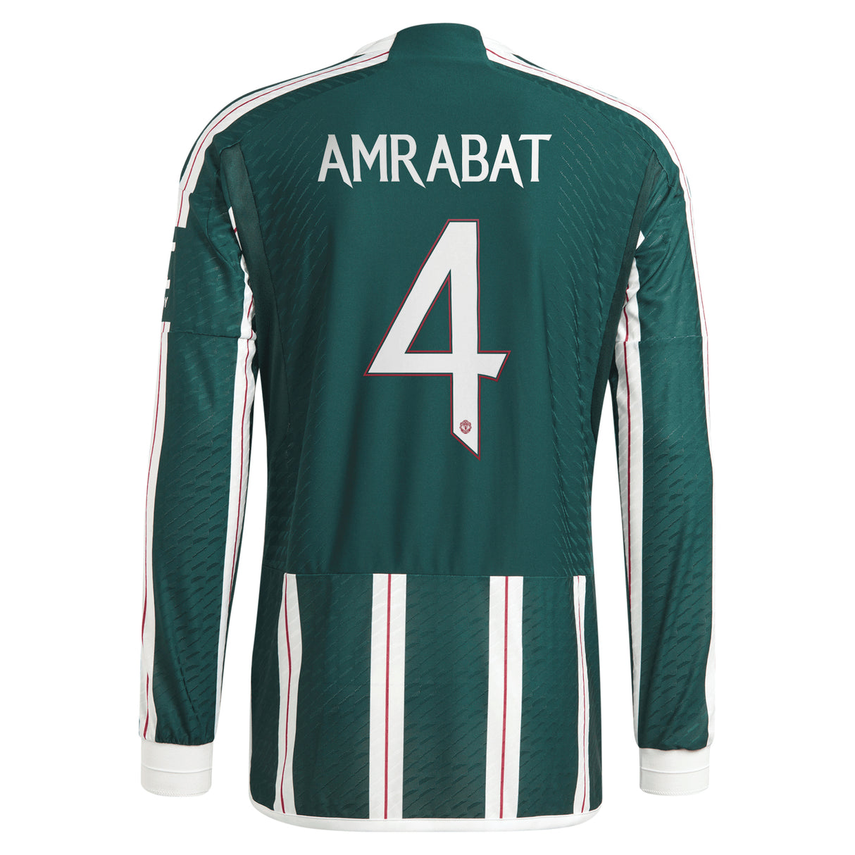 Manchester United Cup Away Authentic Shirt 2023-24 - Long sleeve with Amrabat 4 printing