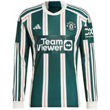 Manchester United Cup Away Shirt 2023-24 - Long Sleeve with Amrabat 4 printing