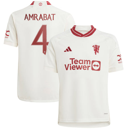 Manchester United Cup Third Shirt 2023-24 - Kids with Amrabat 4 printing - Kit Captain