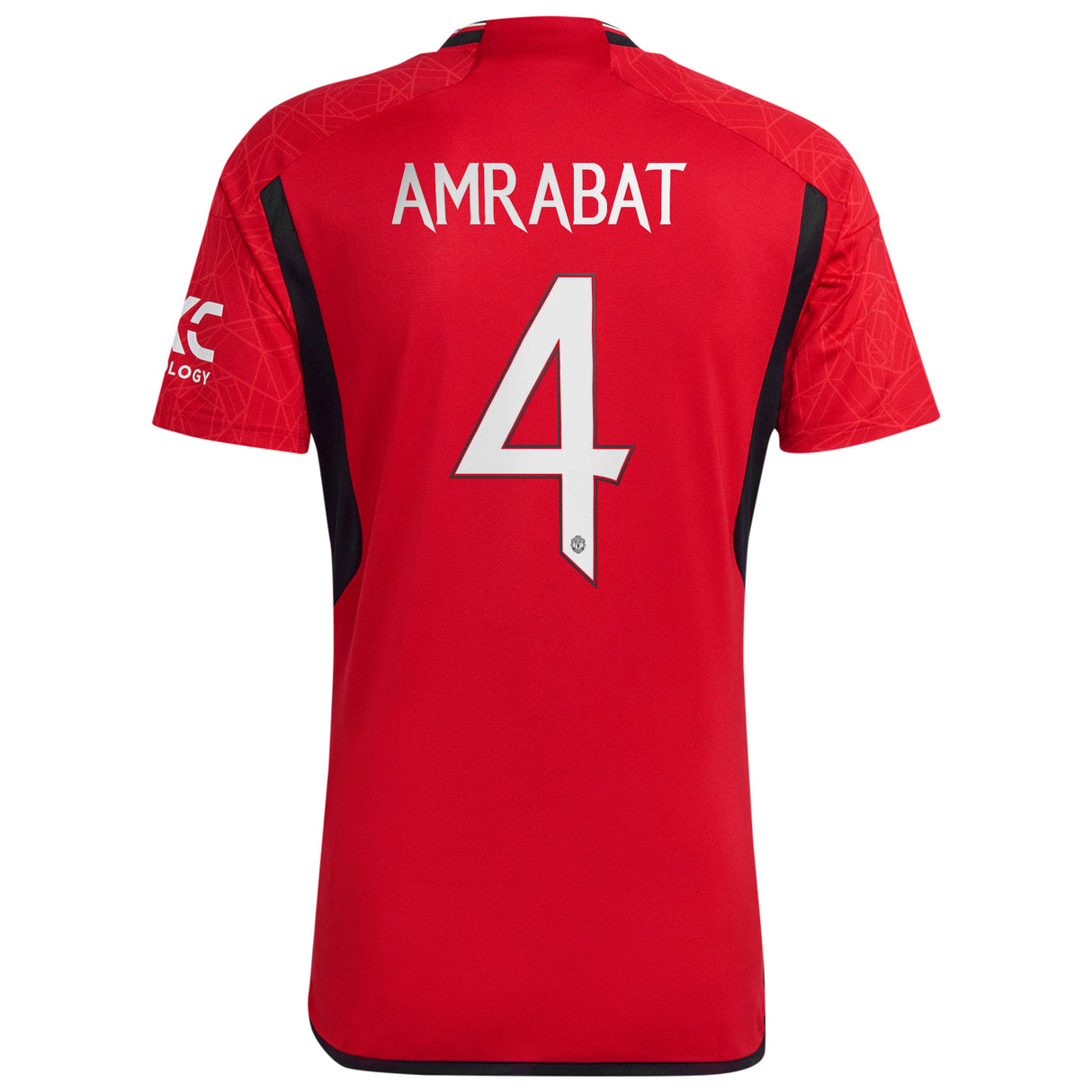 Manchester United Cup Home Shirt 2023-24 with Amrabat 4 printing - Kit Captain