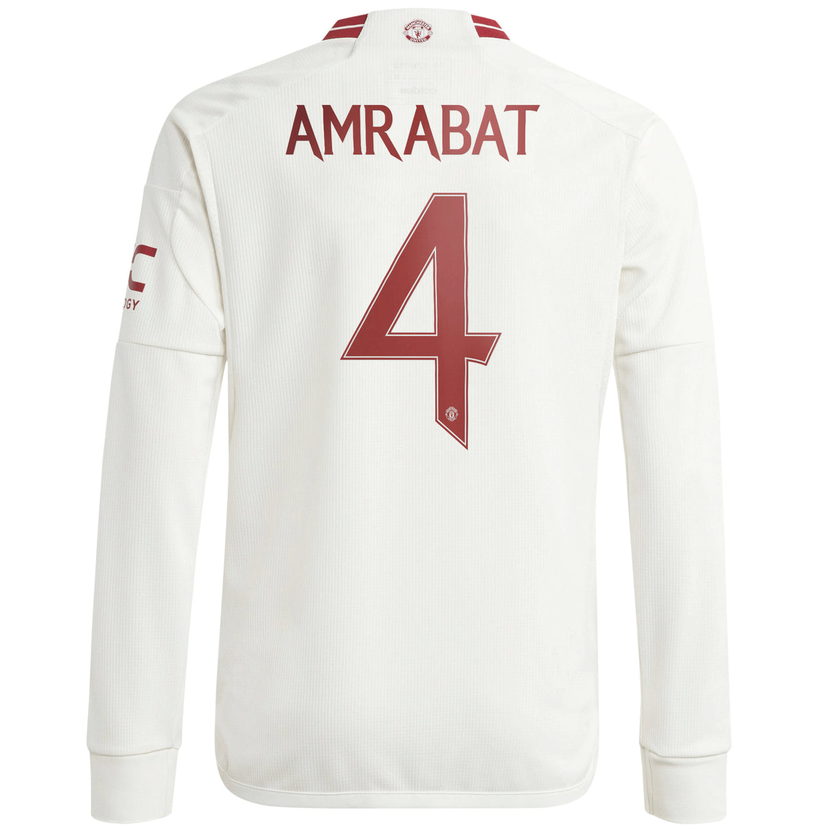 Manchester United Cup Third Shirt 2023-24 - Kids - Long Sleeve with Amrabat 4 printing - Kit Captain