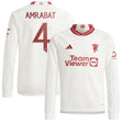 Manchester United Cup Third Shirt 2023-24 - Kids - Long Sleeve with Amrabat 4 printing - Kit Captain
