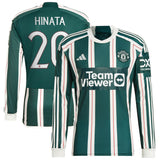 Manchester United Away Shirt 2023-24 - Long sleeve with Hinata 20 printing