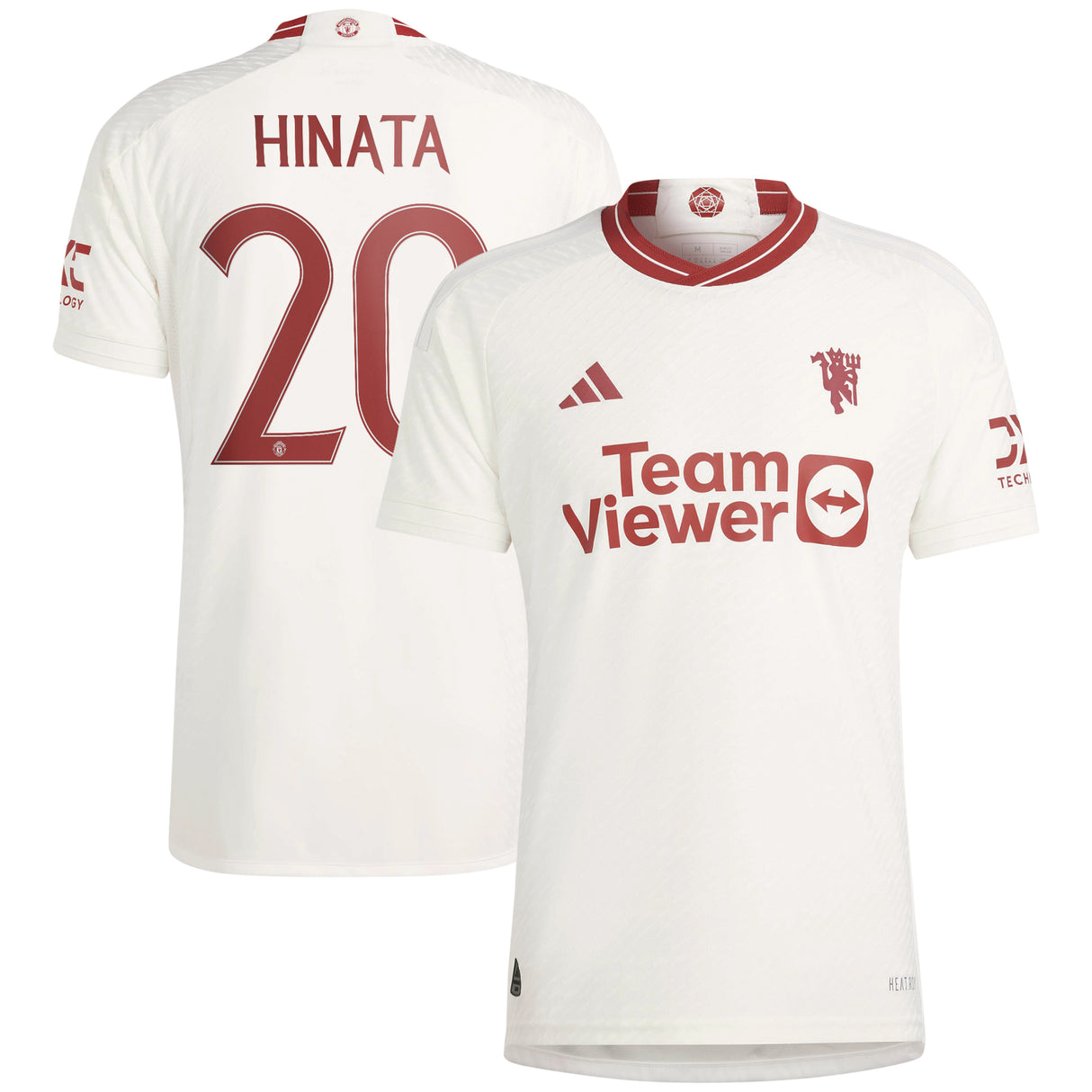 Manchester United Third Authentic Shirt 2023-24 with Hinata 20 printing - Kit Captain