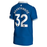 Everton Hummel Home Shirt 2023-24 - Kids with Branthwaite 32 printing - Kit Captain