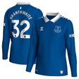 Everton Hummel Home Shirt 2023-24 - Long Sleeve - Kids with Branthwaite 32 printing - Kit Captain