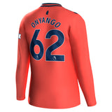 Everton Hummel Away Shirt 2023-24 - Long Sleeve with Onyango 62 printing - Kit Captain