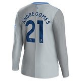 Everton Hummel Third Shirt 2023-24 - Long Sleeve with Andre Gomes 21 printing - Kit Captain