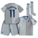 Everton Hummel Third Infant Kit 2023-24 with Harrison 11 printing - Kit Captain