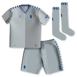 Everton Hummel Third Infant Kit 2023-24 with Dobbin 61 printing - Kit Captain
