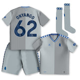 Everton Hummel Third Infant Kit 2023-24 with Onyango 62 printing - Kit Captain