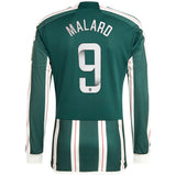 Manchester United WSL adidas Away Shirt 2023-24 - Long Sleeve - With Malard 9 Printing