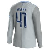 Everton WSL Hummel Third Shirt 2023-24 - Long Sleeve with Aherne 41 printing - Kit Captain