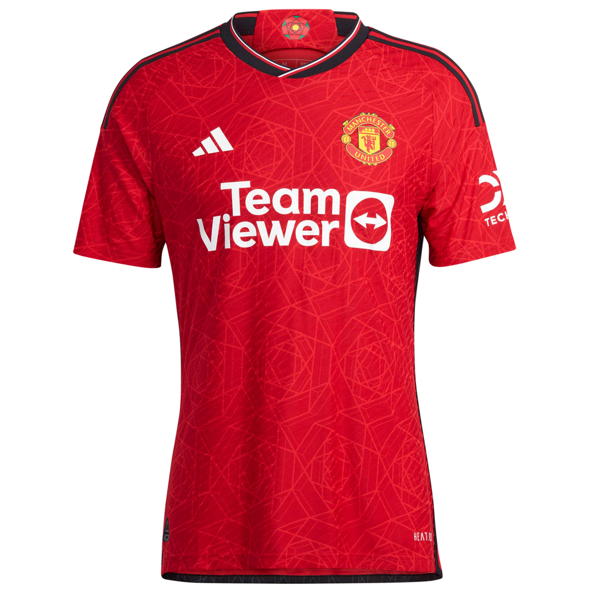 Manchester United WSL adidas Home Authentic Shirt 2023-24 - With Rabjohn 25 Printing - Kit Captain