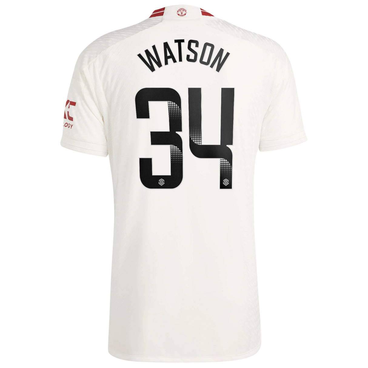 Manchester United WSL adidas Third Authentic Shirt 2023-24 - With Watson 34 Printing - Kit Captain