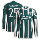 Manchester United Cup adidas Away Authentic Shirt 2023-24 - Long Sleeve - With Rabjohn 25 Printing