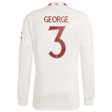 Manchester United Cup adidas Third Shirt 2023-24 - Long Sleeve - With George 3 Printing - Kit Captain