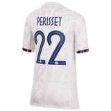 France Women Nike Away Stadium Shirt 2023-24 - Kids with Perisset 22 printing - Kit Captain